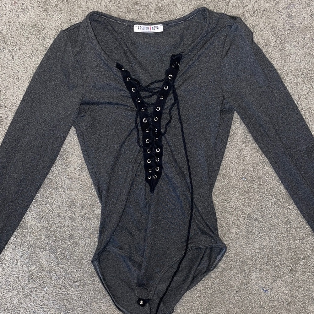 FN lace up bodysuit